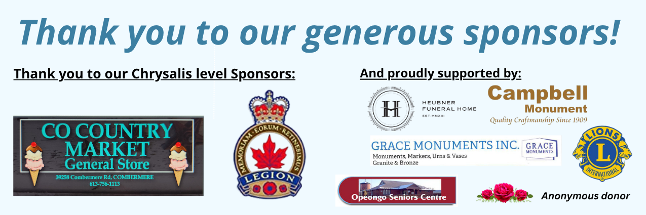Thank You to our Generous 2024 Butterfly Release Sponsors