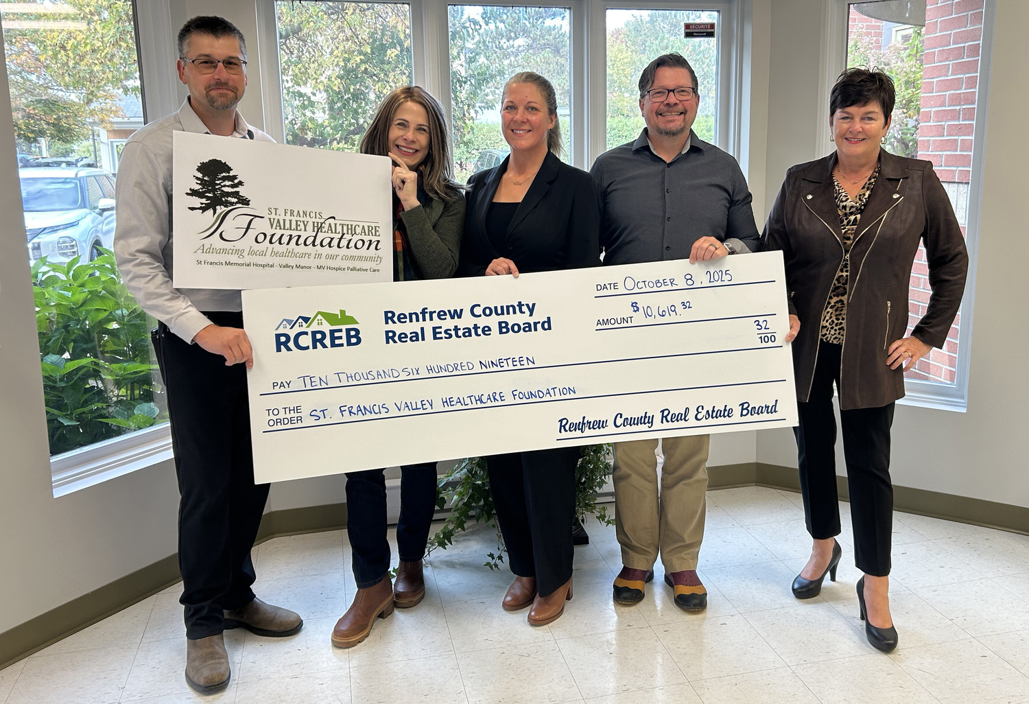 Thank you to the Renfrew County Real Estate Board, who donated $10,619.32 from their 2025 Golf Tournament towards the new Mammography Machine.